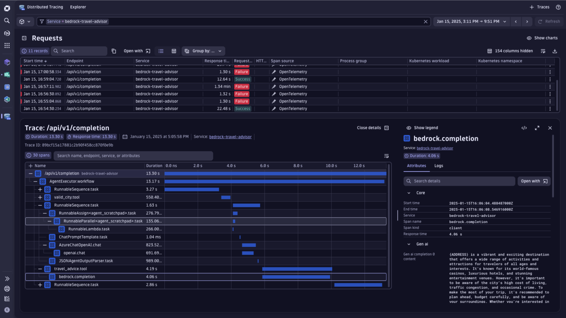 Screenshot: Triggers